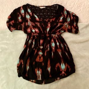 Billabong Lace Back Tunic Size S